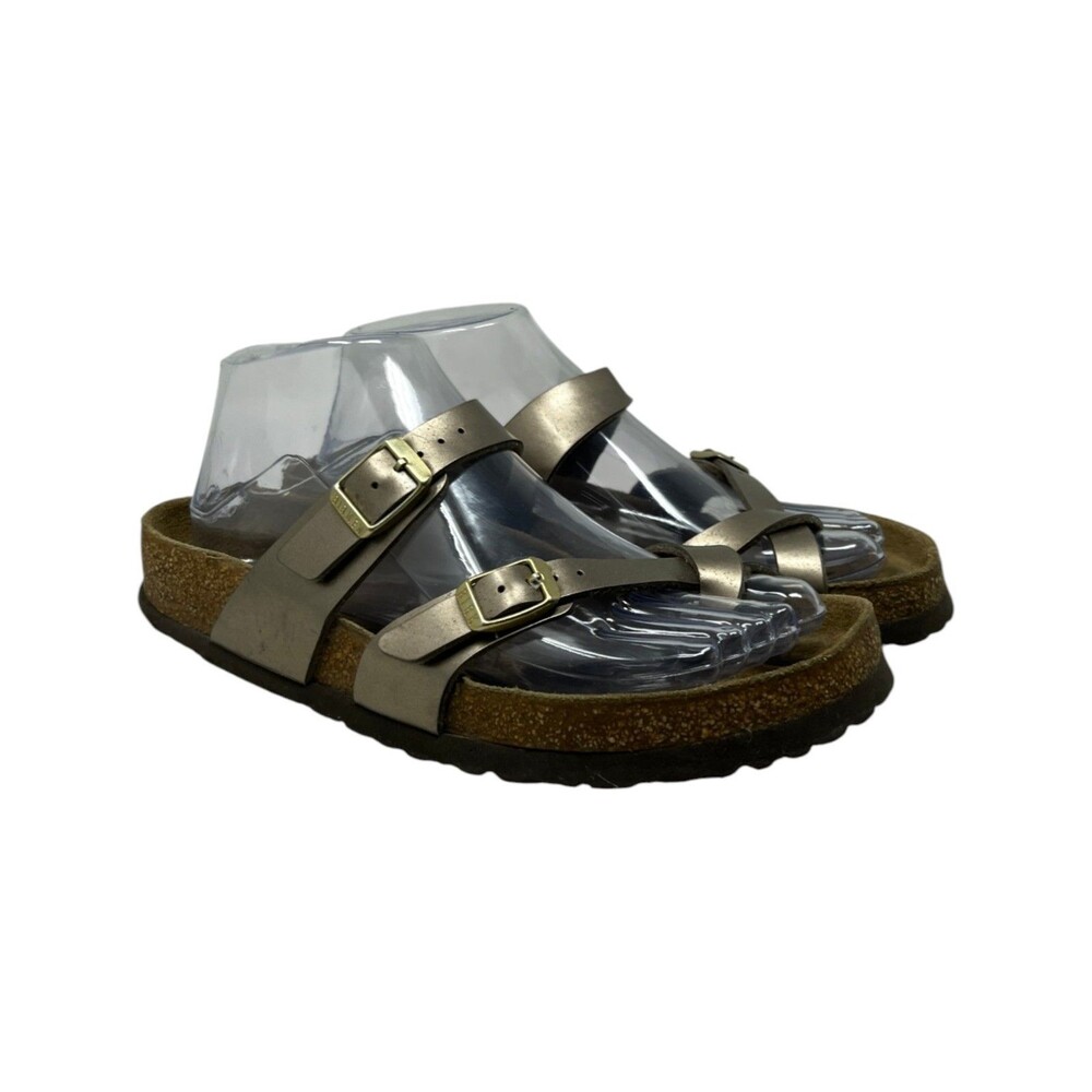 Birkenstock Mayari Sandals Women's Size 7 /38 Metallic Bronze Boho Strappy Slide